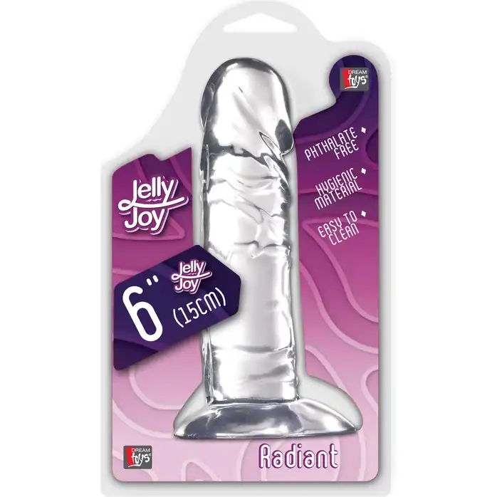 Гелевый фаллоимитатор на присоске JELLY JOY RADIANT - 16,5 см - Jelly Joy. Фотография 2.