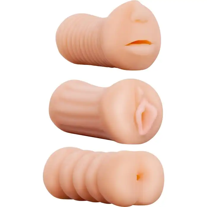 Набор из 3 мастурбаторов LIFELIKE STROKER SET - RealStuff