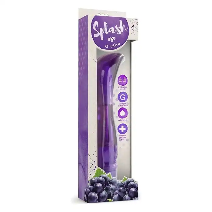 Фиолетовый вибратор G VIBE - 18 см. - Splash. Фотография 2.