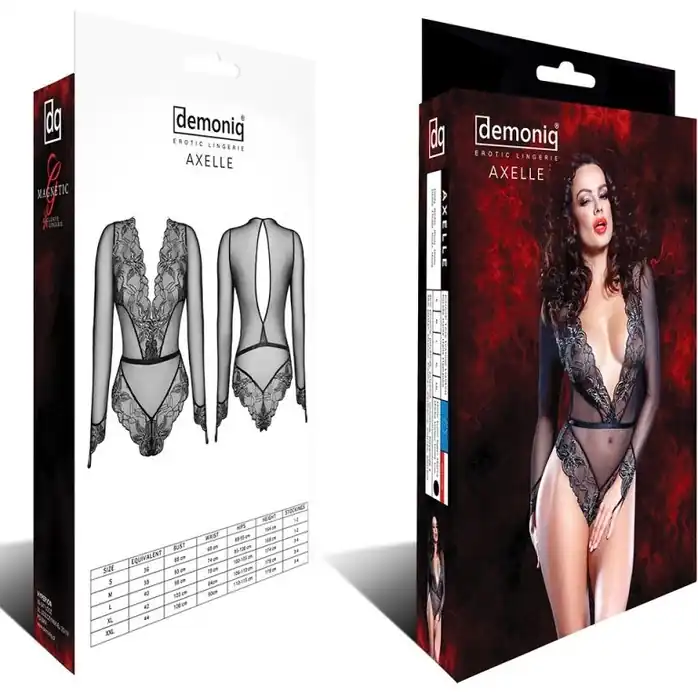 Боди с рукавами и вставками из цветочного кружева Axelle - Magnetic collection. Фотография 6.