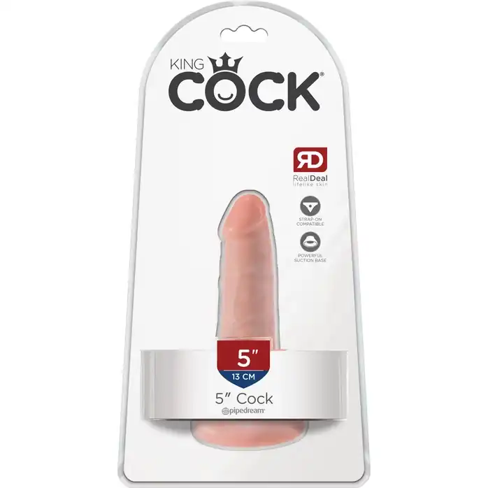 Анальный фаллоимитатор на присоске 5 Cock - 14 см - King Cock. Фотография 5.