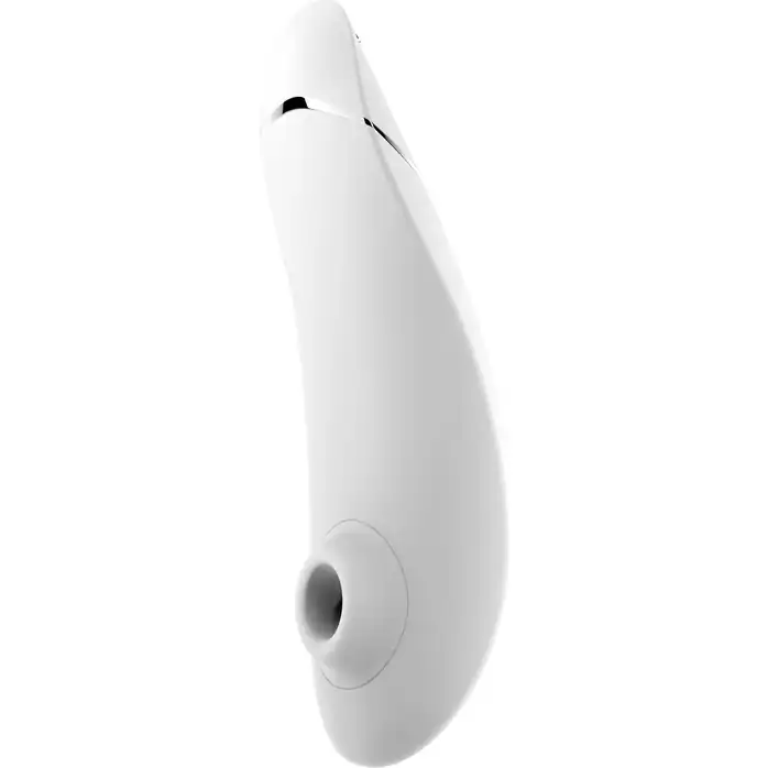 Белый бесконтактный клиторальный стимулятор Womanizer Premium
