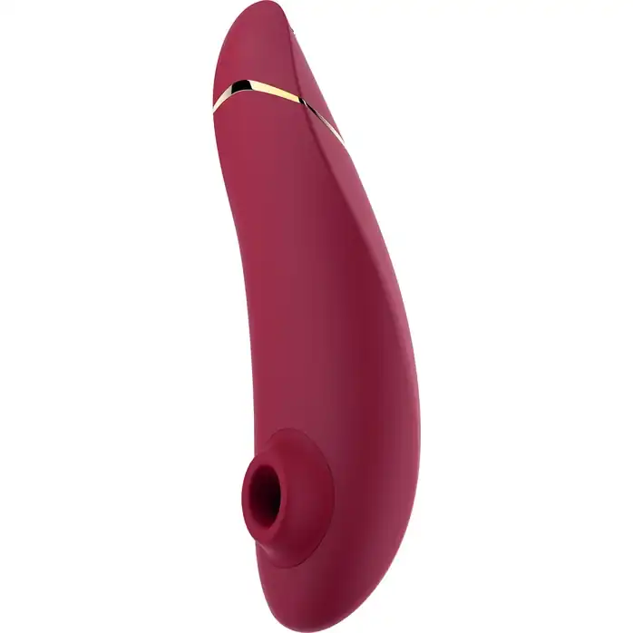 Красный бесконтактный клиторальный стимулятор Womanizer Premium
