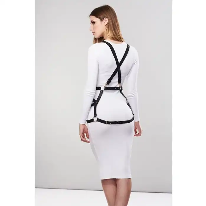 Чёрная упряжь ARROW DRESS HARNESS. Фотография 2.