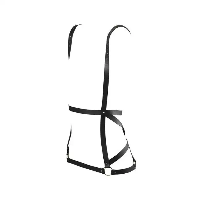 Чёрная упряжь ARROW DRESS HARNESS. Фотография 3.
