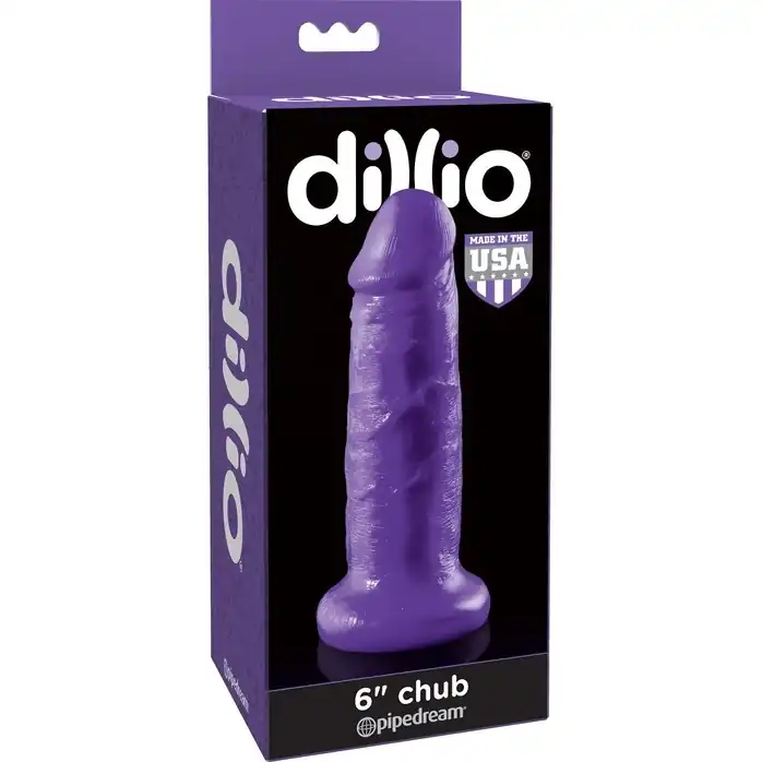 Фиолетовый фаллоимитатор на подошве-присоске 6 Chub - 17,8 см - Dillio. Фотография 4.