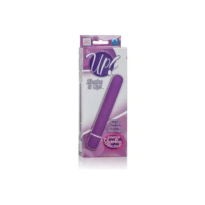 Фиолетовый вибратор Shake it Up! Power Packed Gyrating Massager - 17,7 см - Up!. Фотография 3.