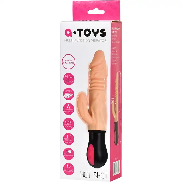 Реалистичный вибратор A-Toys с функцией Up-Down - 24,2 см. Фотография 3.