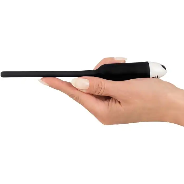 Чёрный вибратор для уретры Silikon Dilator - You2Toys. Фотография 2.