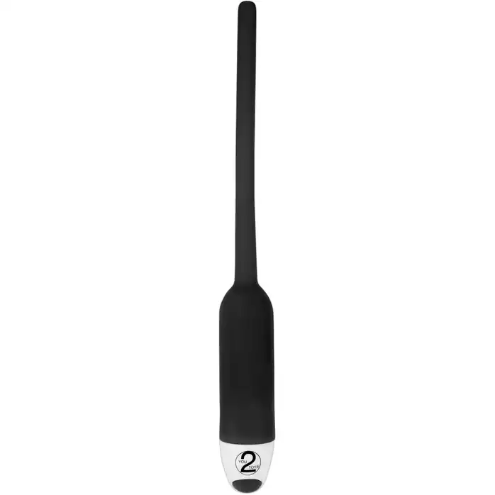 Чёрный вибратор для уретры Silikon Dilator - You2Toys