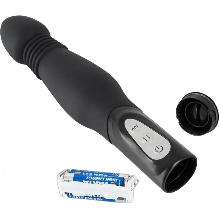 Чёрный анальный вибратор Thrusting Anal Vibe - 23,5 см - You2Toys. Фотография 5.