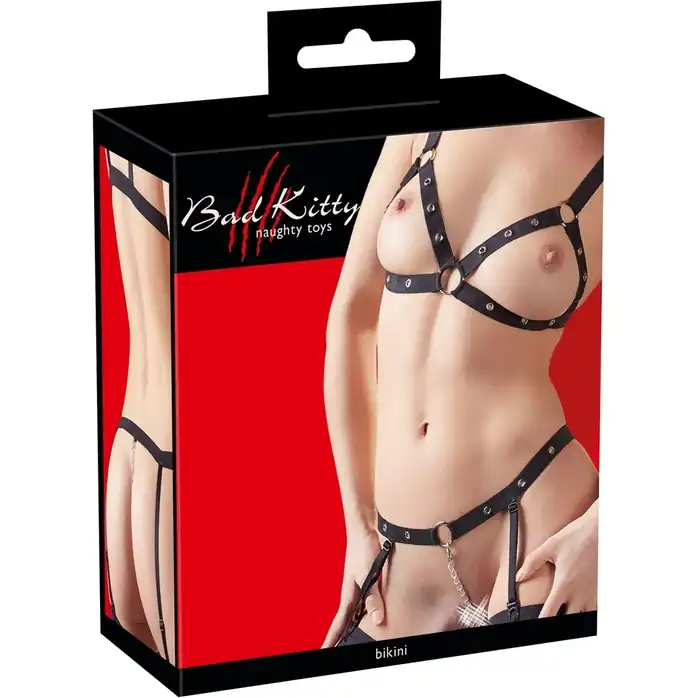 Эластичный откровенный комплект Bad Kitty Strap Bikini - Bad Kitty. Фотография 5.
