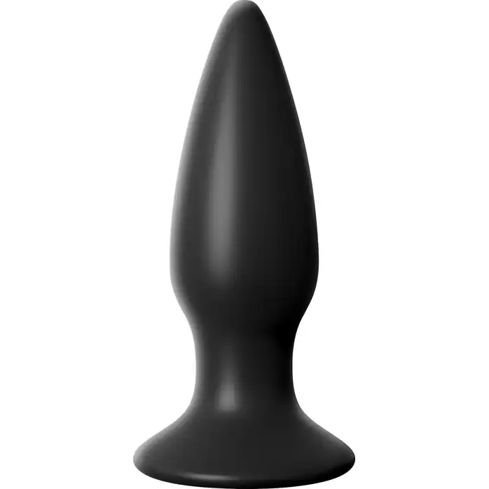 Чёрная малая анальная вибропробка Small Rechargeable Anal Plug - 10,9 см - Anal Fantasy Elite Collection