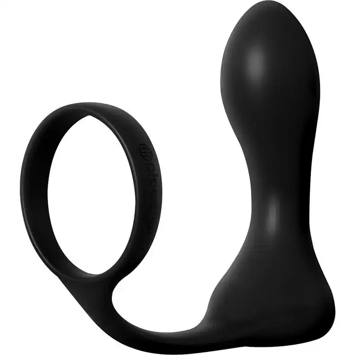Эрекционное кольцо с анальным вибростимулятором Rechargeable Ass-Gasm Pro - Anal Fantasy Elite Collection