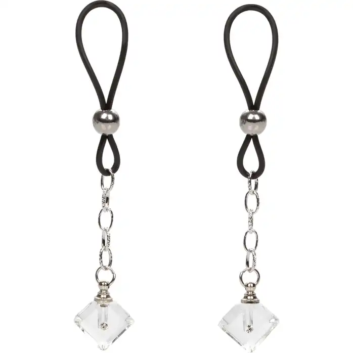 Прозрачные кристаллики-подвески на соски Non-Piercing Nipple Jewelry Crystal Gem - Nipple Play