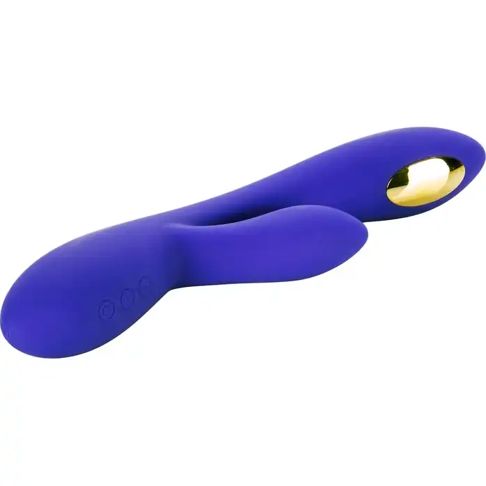 Фиолетовый вибратор с функцией электростимуляции Intimate E-Stimulator Dual Wand - 21,5 см - Impulse. Фотография 5.