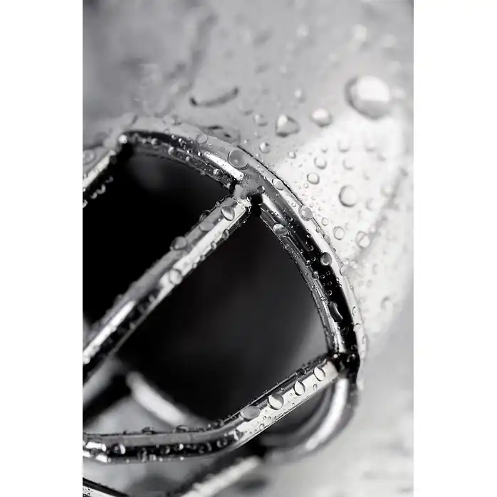 Серебристый мужской пояс верности TOYFA Metal - Metal. Фотография 5.