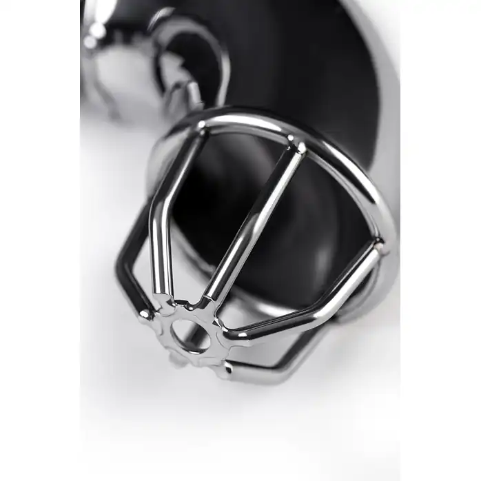 Серебристый мужской пояс верности TOYFA Metal - Metal. Фотография 6.