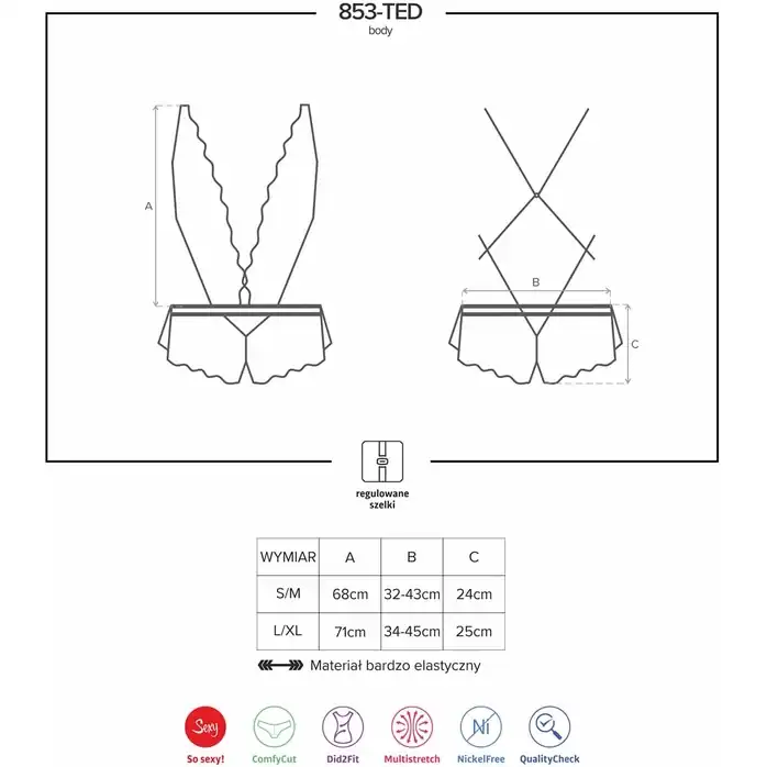 Оригинальное кружевное боди - Sexy. Фотография 5.