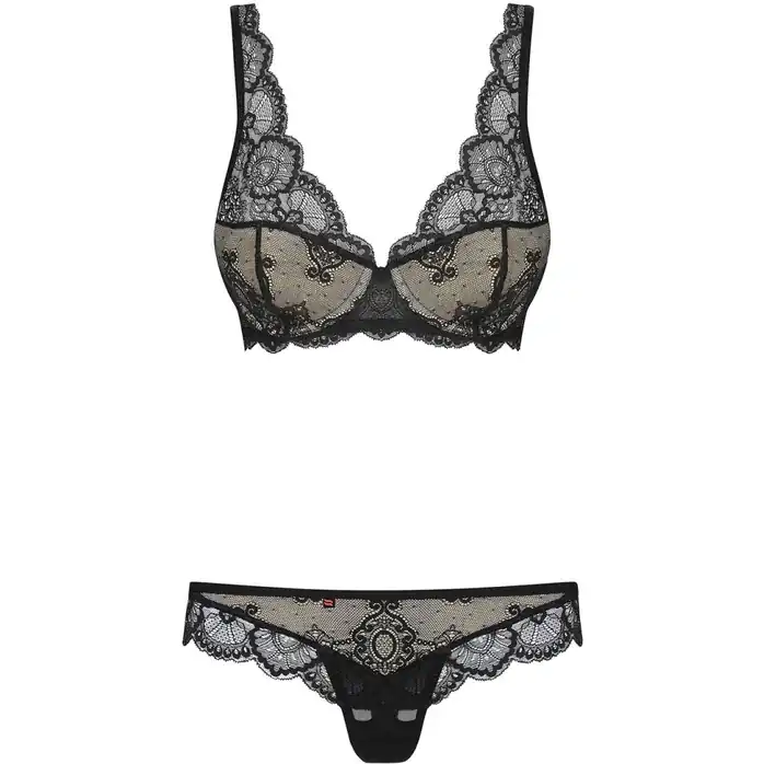 Эффектный кружевной комплект с чашечками на косточке - Sexy. Фотография 3.