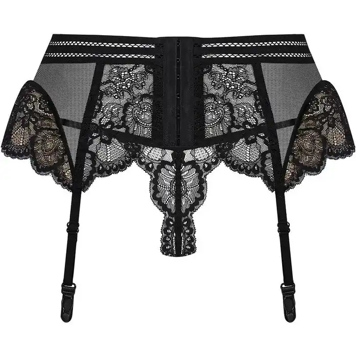 Изысканный кружевной пояс для чулок на крючках - Sexy. Фотография 4.