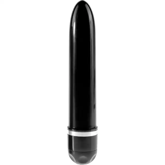 Кофейный вибратор-реалистик 6 Vibrating Stiffy - 17,8 см. - King Cock. Фотография 3.