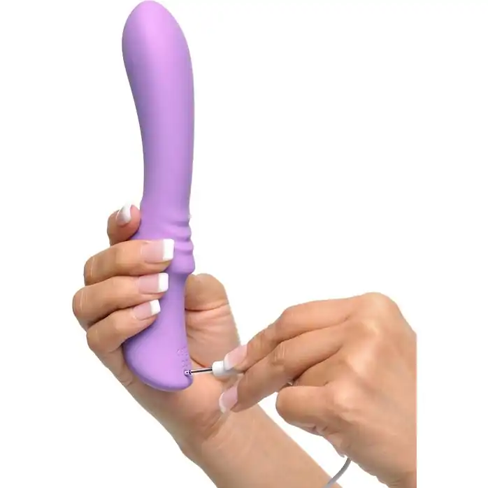 Сиреневый перезаряжаемый гнущийся вибратор Flexible Please-Her - 18,5 см - Fantasy For Her. Фотография 5.