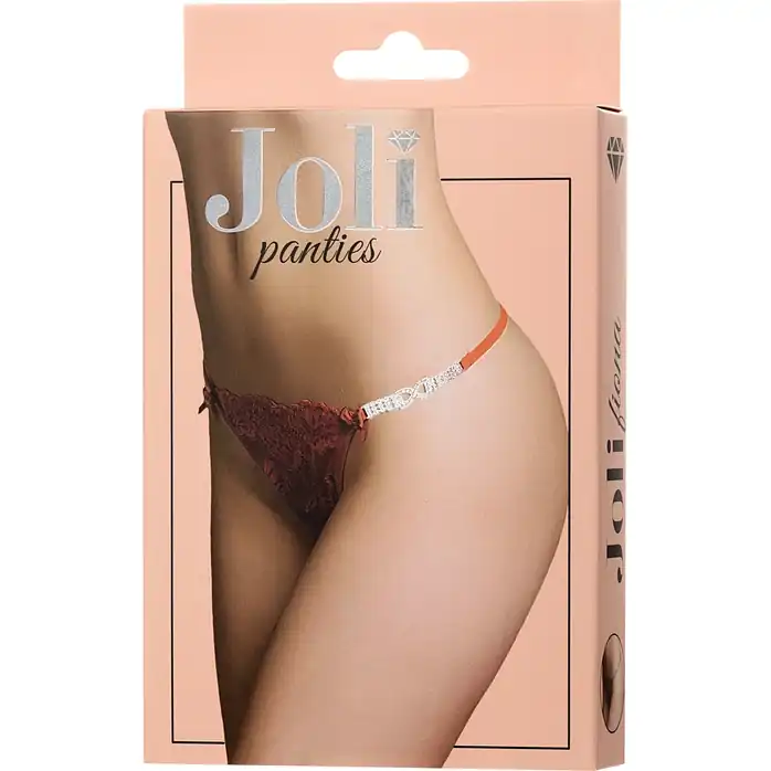 Трусики-стринги со стразами на поясе Fiona - Joli by Erolanta. Фотография 8.