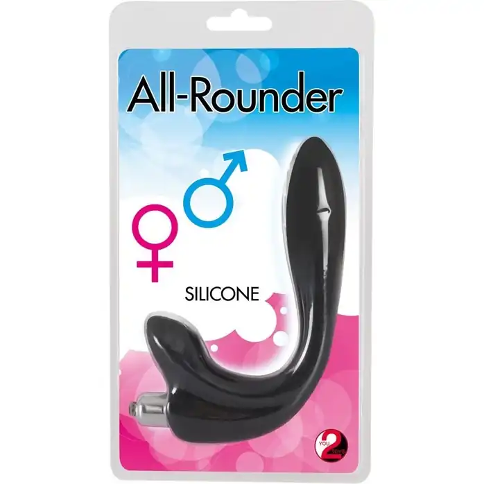 Чёрный вибростимулятор унисекс All-Rounder - You2Toys. Фотография 4.