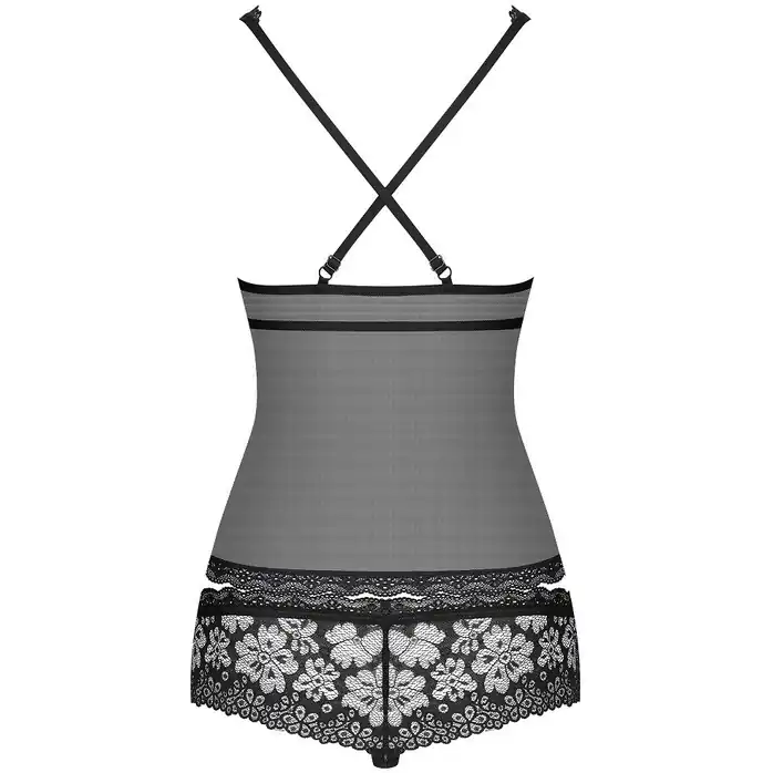 Роскошный кружевной комплект из топа и трусиков-шортиков - Sexy. Фотография 4.