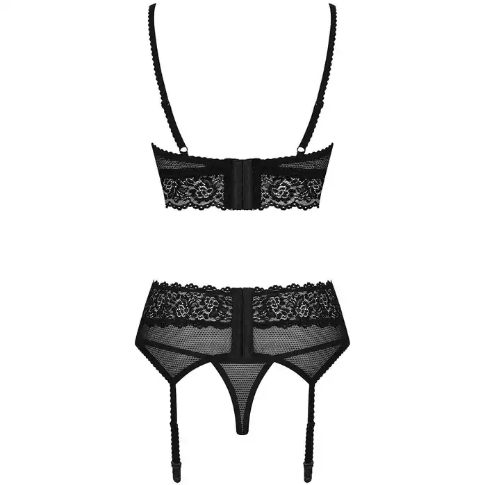 Чарующий кружевной комплект белья из 3 предметов - Sexy. Фотография 4.
