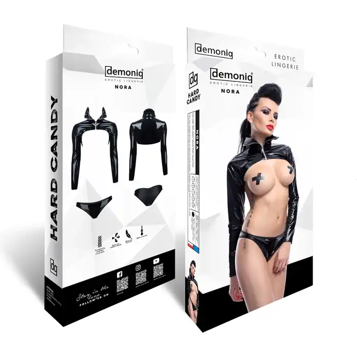 Лаковый комплект Nora: жакет и трусики - Hard Candy collection. Фотография 5.