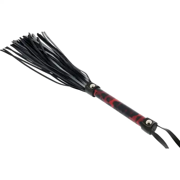Чёрно-красная плеть BLAZE FLOGGER - 43 см - Blaze
