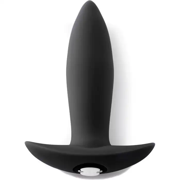 Черный анальный вибромассажер MINI PLUG - 9,5 см