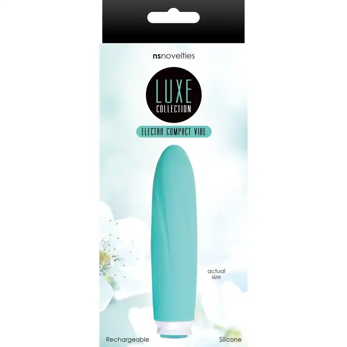 Мятный мини-вибратор COMPACT VIBE ELECTRA - 11 см - Luxe. Фотография 2.