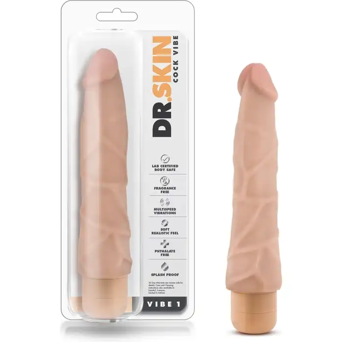 Телесный вибратор Cock Vibe 1 - 22,8 см - Dr. Skin. Фотография 6.