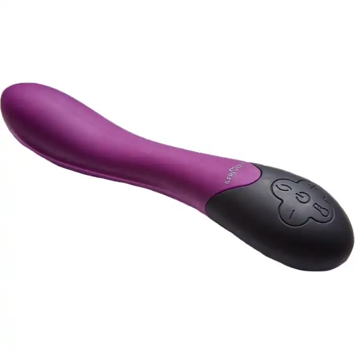 Фиолетовый вибратор Lynx для стимуляции точки G с нагревом - 20,8 см - Infinite collection. Фотография 2.