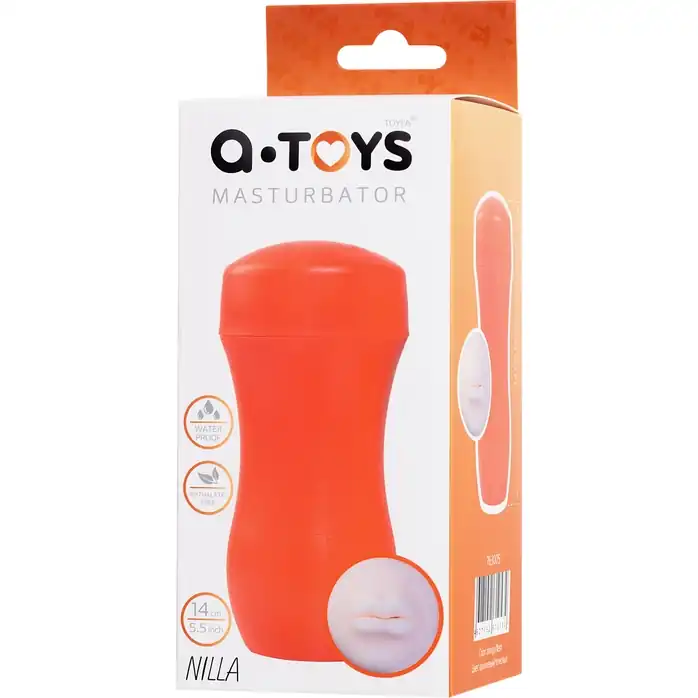 Мастурбатор-ротик A-Toys в оранжевой колбе. Фотография 6.