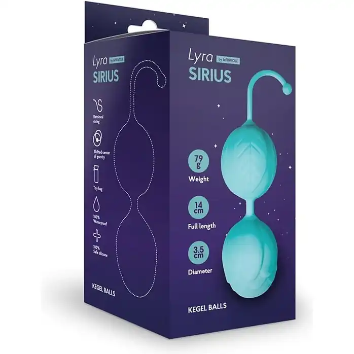 Аквамариновые шарики Кегеля со смещенным центром тяжести Sirius - Lyra collection. Фотография 2.
