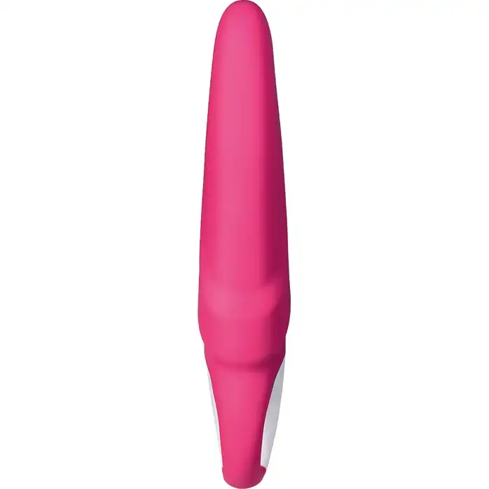 Ярко-розовый вибратор Satisfyer Mr. Rabbit с клиторальным отростком - 22,1 см. Фотография 4.