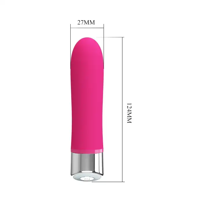 Розовый мини-вибратор Sampson - 12,4 см - Pretty Love. Фотография 4.