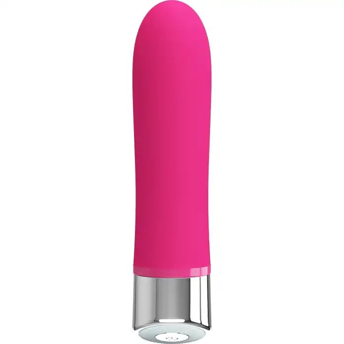 Розовый мини-вибратор Sampson - 12,4 см - Pretty Love