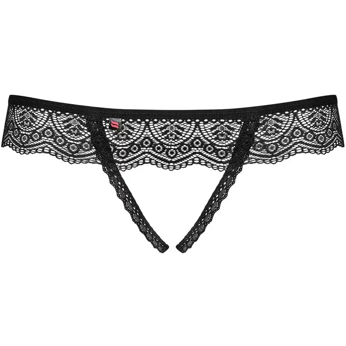 Кружевные контактные трусики с декором - Spicy. Фотография 5.