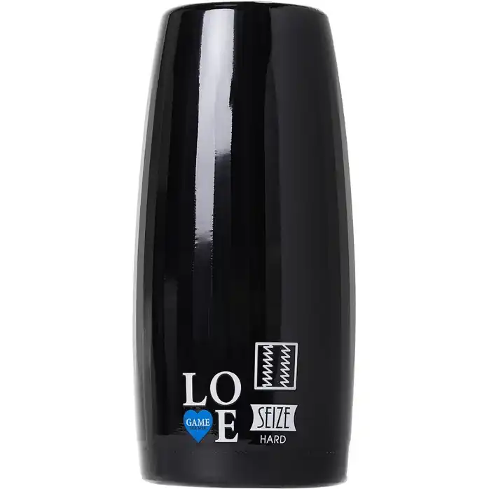 Нереалистичный мастурбатор в черной колбе Lovegame High Pressure Hard. Фотография 2.