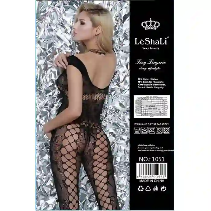 Ажурный облегающий комбинезон - LeShaLi. Фотография 2.